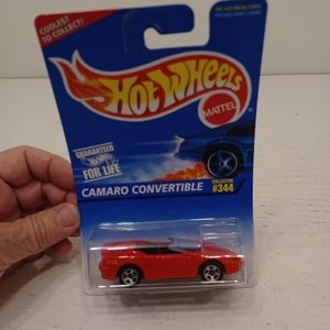 Vintage New old stock Hot Wheel Camero Convertible #344 year 1996